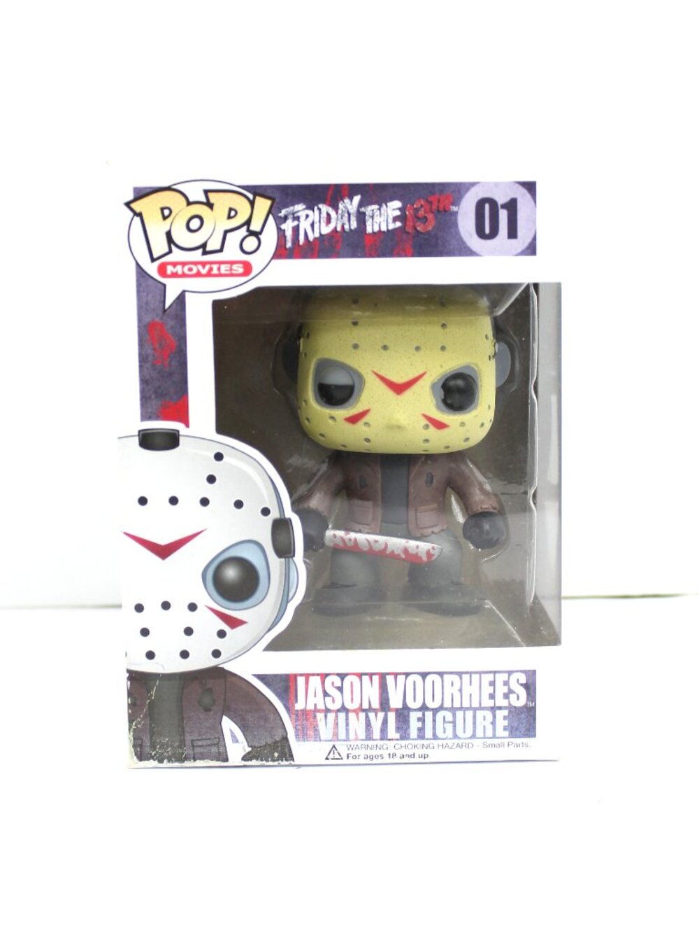 FUNKO POP FRIDAY THE 13TH JASON VOORHEES VINYL FIGURINE #01 NIP BOX AS-IS